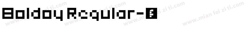 Boldoy Regular字体转换